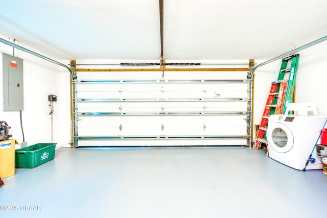 3110 John Anderson Dr, Ormond Beach, FL 32176 - garage with washer / clothes dryer and electric panel