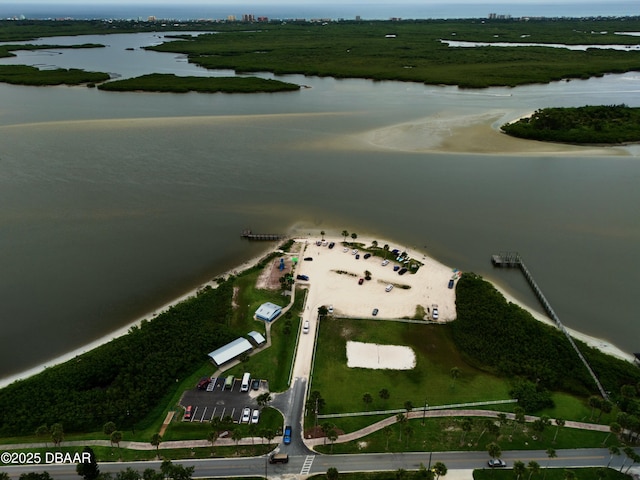 216 N Riverside Dr, Edgewater, FL 32132 - aerial view of property and surrounding area featuring a nearby body of water