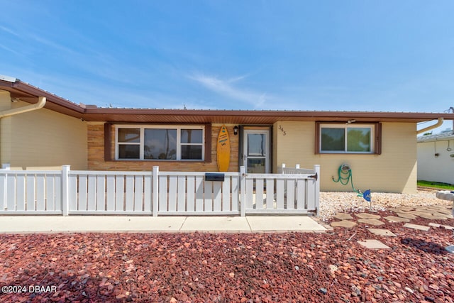 view of ranch-style home