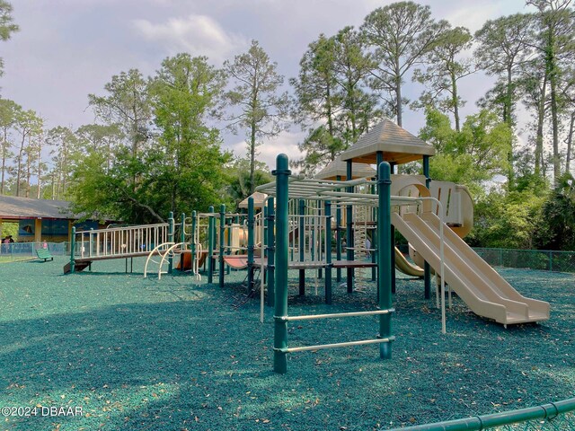 view of jungle gym