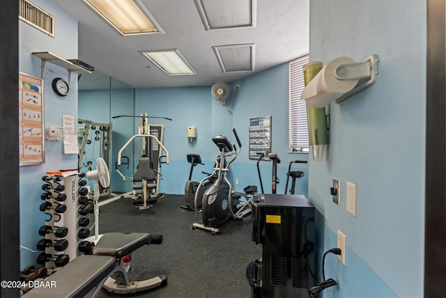 view of exercise room