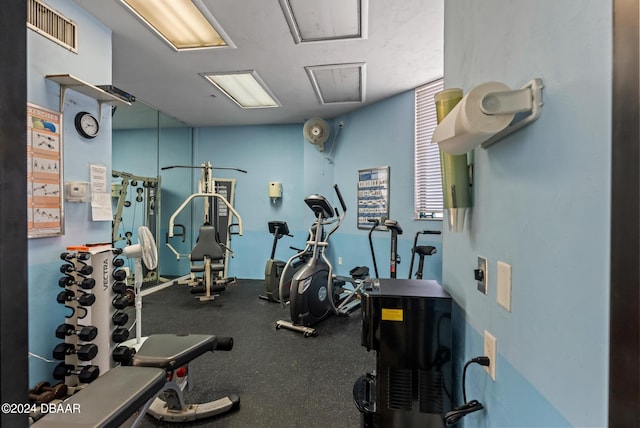 3023 S Atlantic Ave Unit 4070, Daytona Beach Shores, FL 32118 - exercise room with attic access