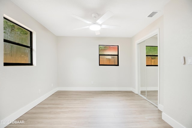 1512 Old Kings Rd, Daytona Beach, FL 32117 - unfurnished room featuring ceiling fan and light hardwood / wood-style floors