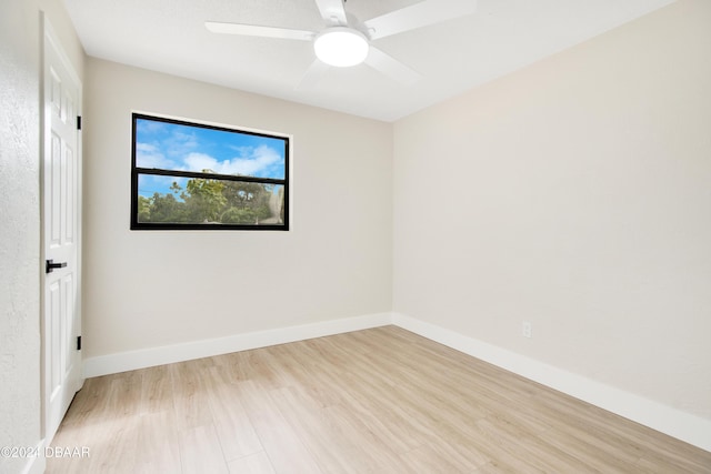 1512 Old Kings Rd, Daytona Beach, FL 32117 - spare room with ceiling fan and light wood-type flooring