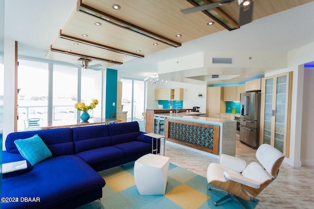 241 Riverside Dr Unit 402, Daytona Beach, FL 32117 - building lobby featuring recessed lighting and a wall of windows