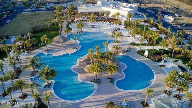 906 Coral Reef Way, Daytona Beach, FL 32124 - bird's eye view of a pool