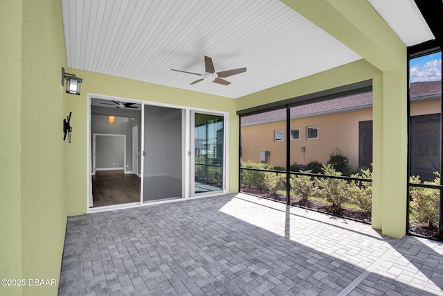 906 Coral Reef Way, Daytona Beach, FL 32124 - view of patio / terrace with a ceiling fan