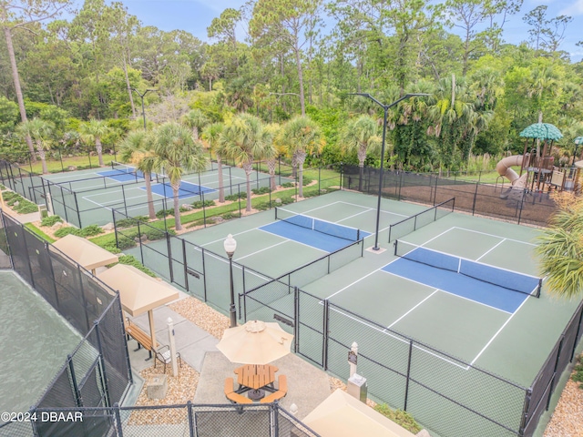 view of tennis court