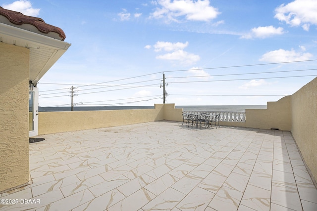 view of patio featuring outdoor dining space