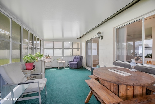 view of sunroom / solarium