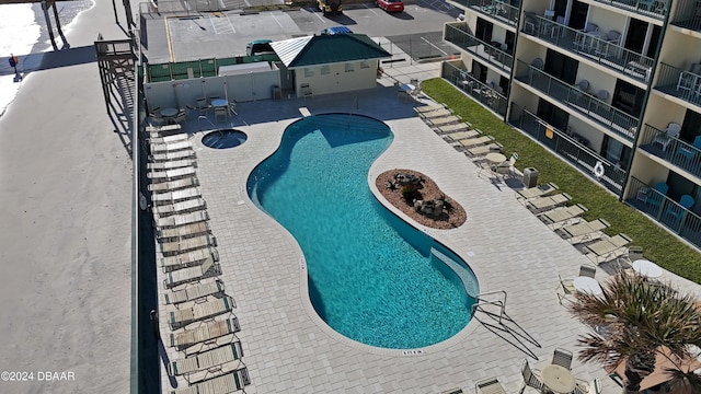 view of pool with a patio