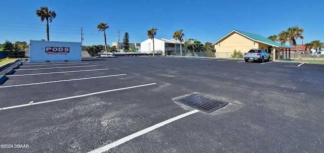 view of parking / parking lot