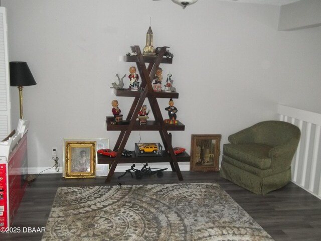 1101 Monticello Ln Unit 3, Port Orange, FL 32129 - living area featuring wood finished floors and baseboards