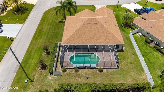 2 Elliot Pl, Palm Coast, FL 32164 - view from above of property with a pool
