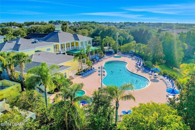 view of pool with a patio