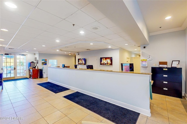 707 Gran Bahama Blvd, Davenport, FL 33897 - reception featuring recessed lighting, a drop ceiling, ornamental molding, and a security system