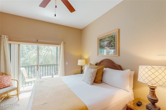 707 Gran Bahama Blvd, Davenport, FL 33897 - bedroom with access to exterior and a ceiling fan