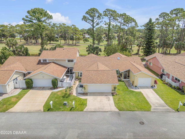 aerial view of residential area