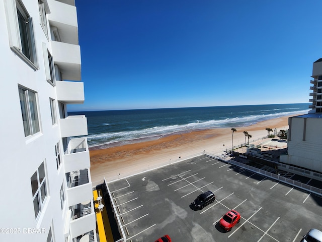 property view of water with a view of the beach