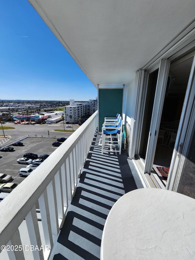 view of balcony