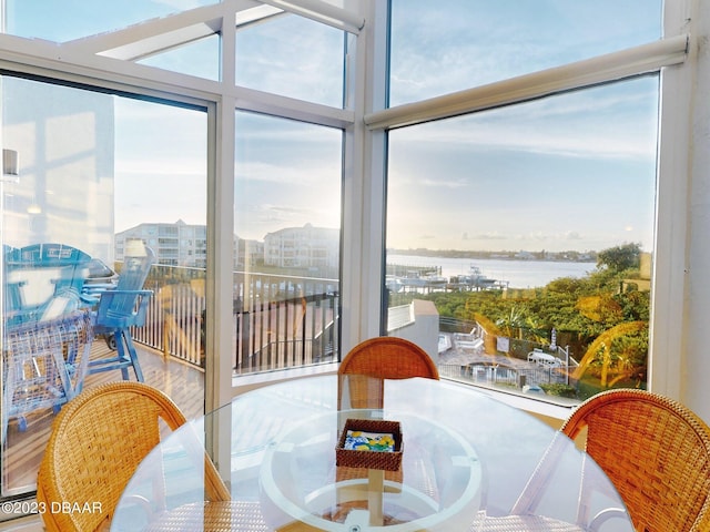 520 S Peninsula Ave Unit 2D7, New Smyrna Beach, FL 32169 - interior space with a water view