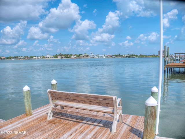520 S Peninsula Ave Unit 2D7, New Smyrna Beach, FL 32169 - dock area with a water view
