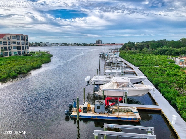 520 S Peninsula Ave Unit 2D7, New Smyrna Beach, FL 32169 - view of dock featuring a water view