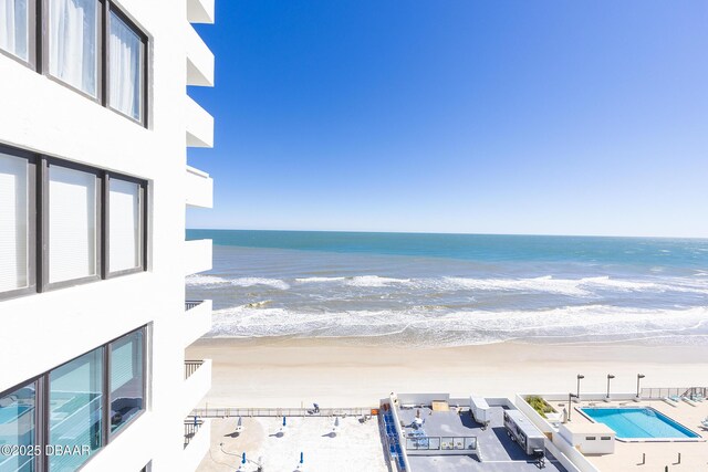 water view with a beach view