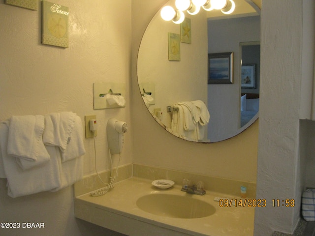 bathroom with vanity