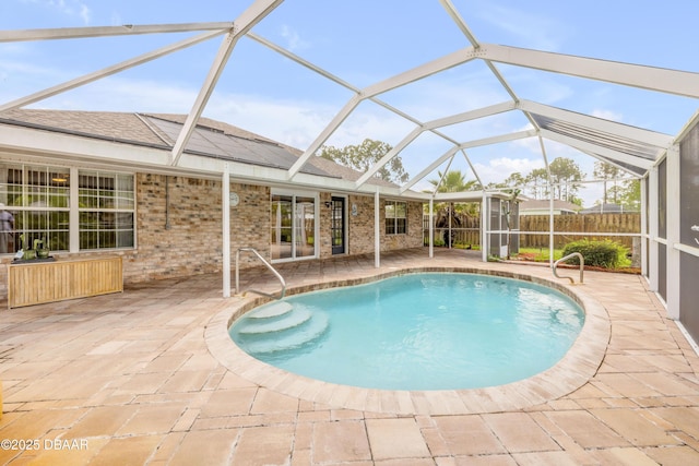20 Potters Ln, Palm Coast, FL 32164 - outdoor pool featuring a patio area and a lanai