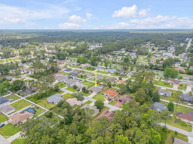 20 Potters Ln, Palm Coast, FL 32164 - aerial view of property and surrounding area featuring nearby suburban area