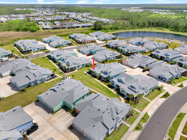 232 Ocean Hammock Loop, Daytona Beach, FL 32124 - drone / aerial view featuring a residential view and a water view