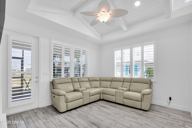 232 Ocean Hammock Loop, Daytona Beach, FL 32124 - living area with light wood finished floors, a wealth of natural light, and a ceiling fan