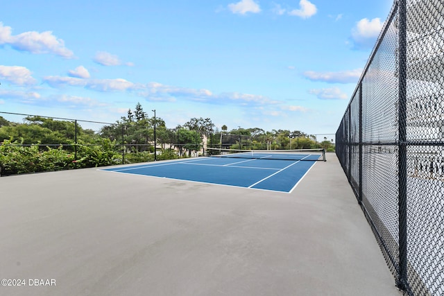 view of tennis court