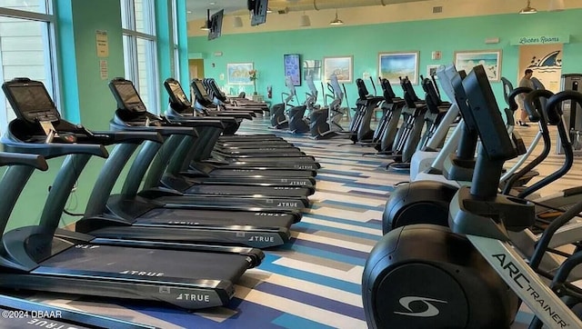 view of exercise room