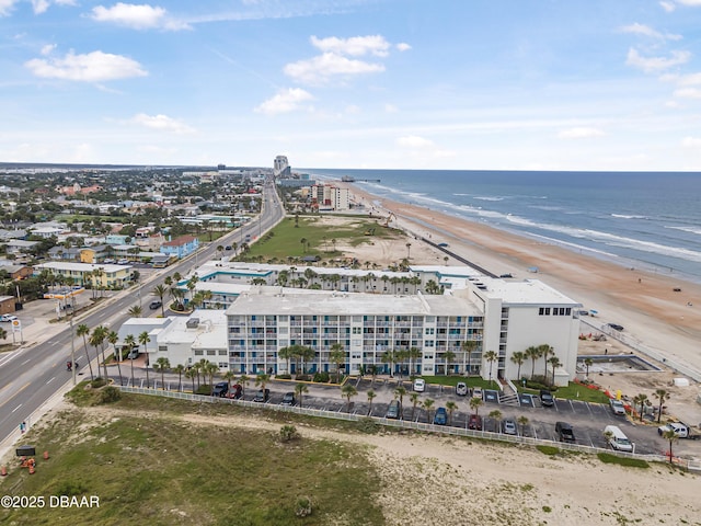 935 S Atlantic Ave Unit 505, Daytona Beach, FL 32118 - drone / aerial view of waterfront with a beach and apartment complex