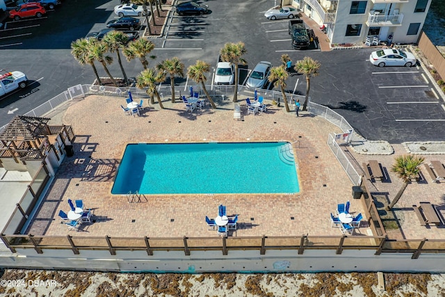 1233 S Atlantic Ave Unit 2230, Daytona Beach, FL 32118 - bird's eye view of a pool