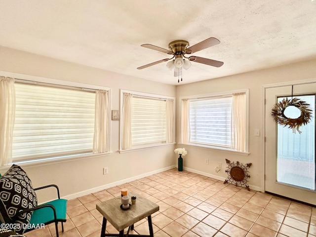 146 Deer Lake Cir, Ormond Beach, FL 32174 - unfurnished room with light tile patterned floors and ceiling fan