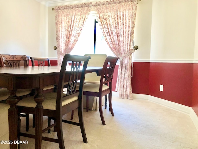 146 Deer Lake Cir, Ormond Beach, FL 32174 - carpeted dining area featuring baseboards