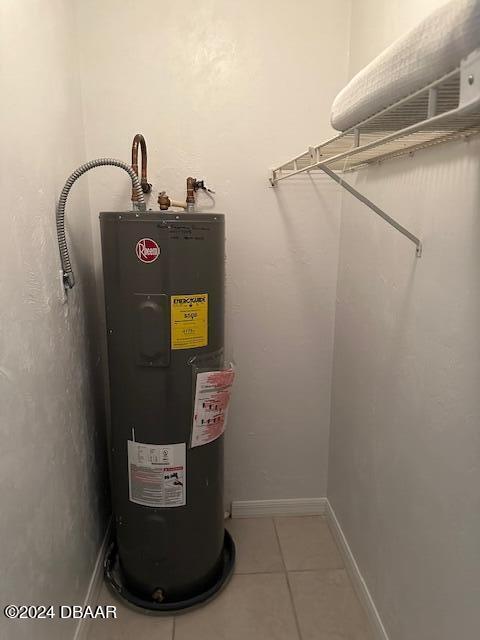 2700 Ocean Shore Blvd Unit 108, Ormond Beach, FL 32176 - utility room with water heater