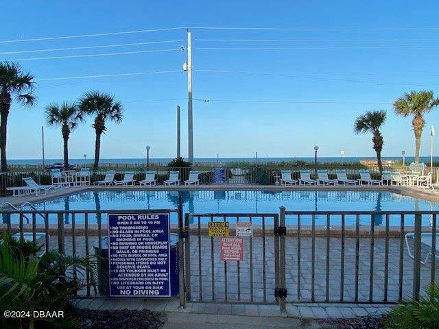 view of pool