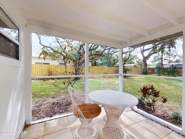 823 E 10th Ave, New Smyrna Beach, FL 32169 - sunroom / solarium with beam ceiling