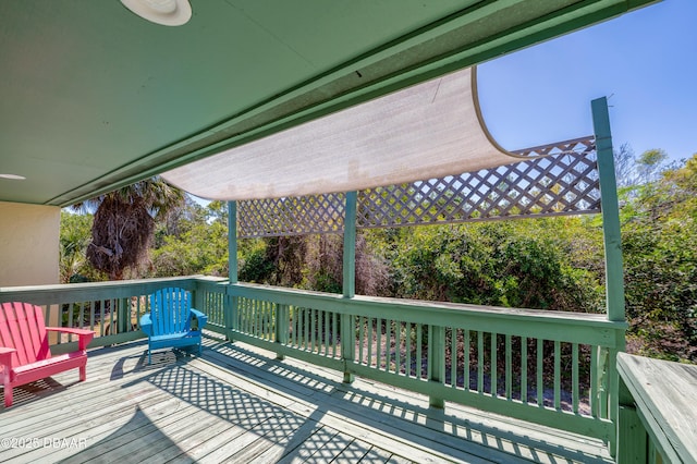 113 Club House Blvd, New Smyrna Beach, FL 32168 - view of wooden deck