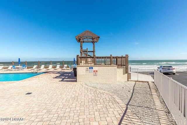 water view featuring a view of the beach