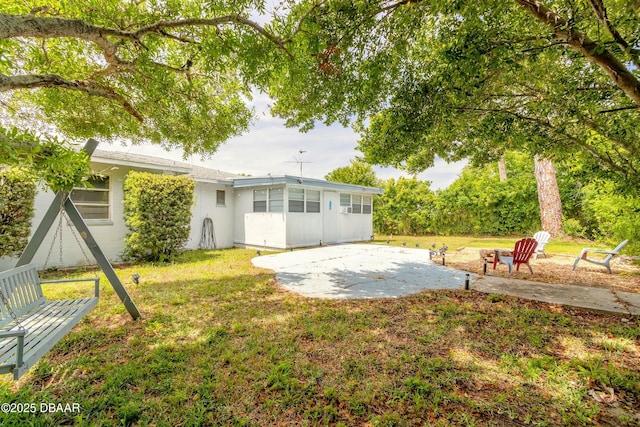 view of yard with a patio