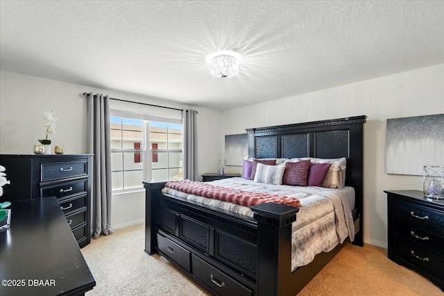 3049 Meleto Blvd, New Smyrna Beach, FL 32168 - bedroom featuring light colored carpet, baseboards, and a textured ceiling