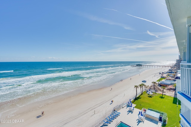 water view with a beach view