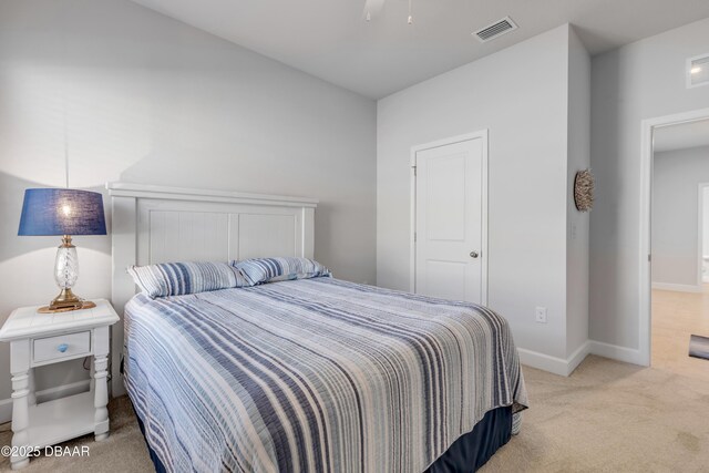 bedroom with carpet flooring