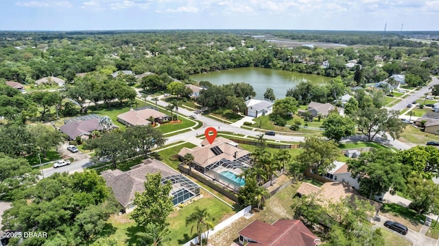 1001 Grassy Rdg, Port Orange, FL 32127 - aerial perspective of suburban area with a nearby body of water