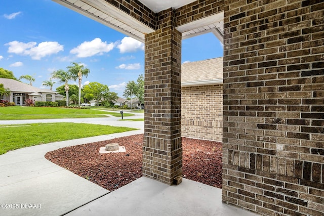 1001 Grassy Rdg, Port Orange, FL 32127 - view of patio featuring a residential view